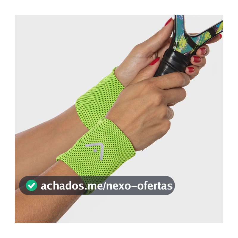 Kit 2 Munhequeiras De Pulso Fitness Verde Alma Genius