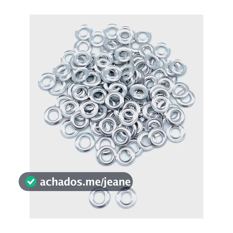 Arruela No 54 Aluminio 500pçs Scrapbook Encadernação