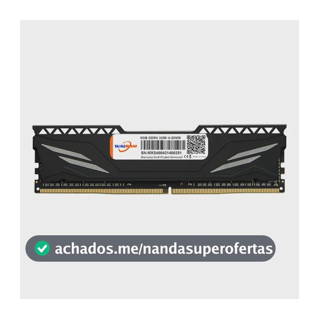 Memória Ram Ddr4 8 Gb 3200 Mhz Para Pc De Mesa Com Dissipador 1.5 V