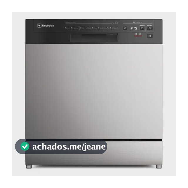 Lava-Louça Electrolux 8 Serviços Inox com Programa Lava & Seca 50 minutos LS08E Display Digital