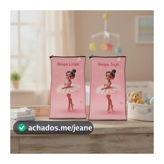 Saquinho De Roupa Suja E Limpa Creche, Escola, Kit2 Unidades