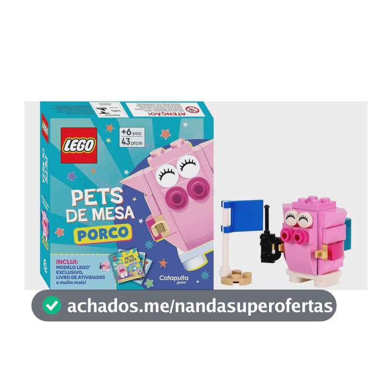 LEGO books pets de mesa: Porco - Catapulta Editores LTDA. - Capa Mole