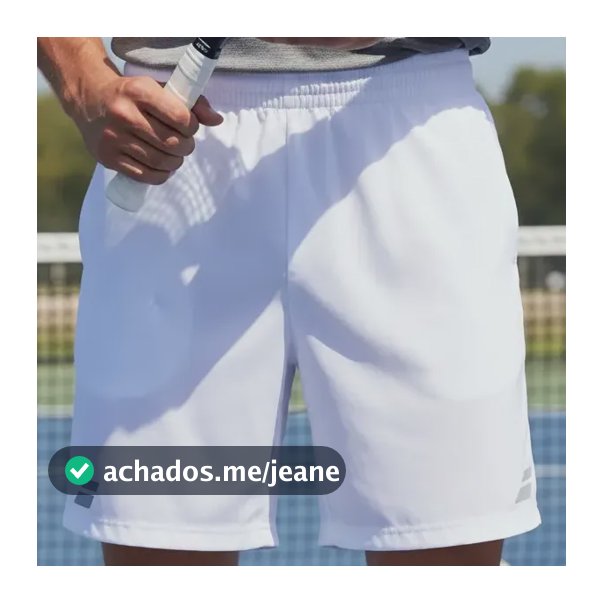 Short Babolat Play Men Branco