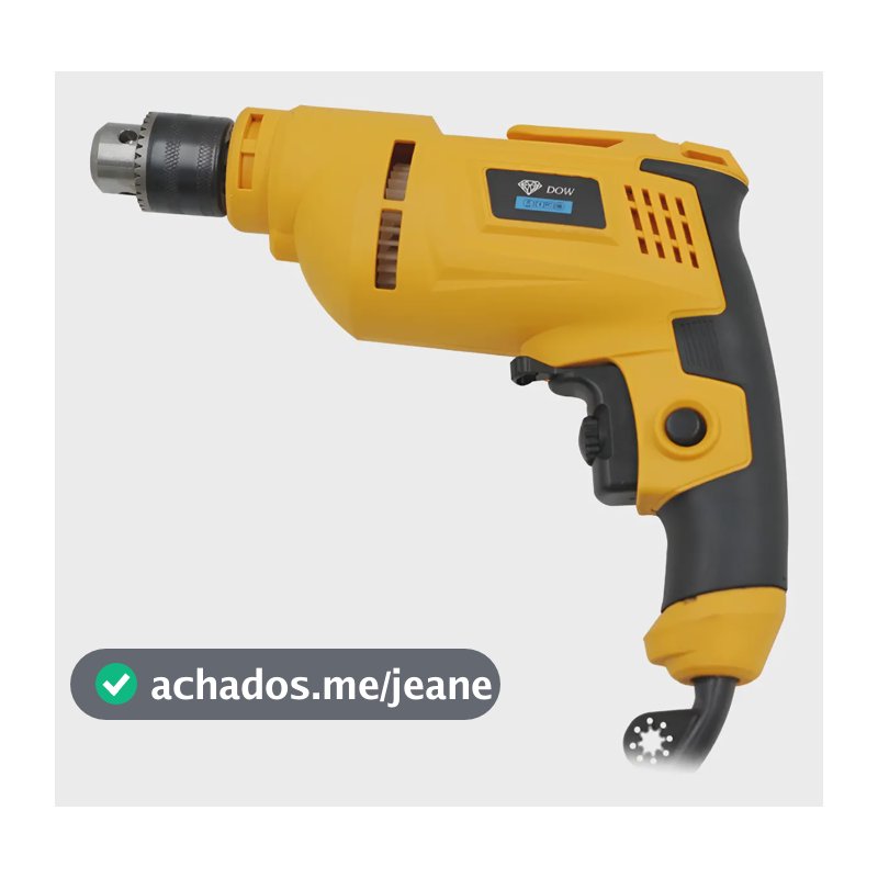 Furadeira  Parafusadeira  850w Mandril Chave 10 Mm 110v Amarelo 127v