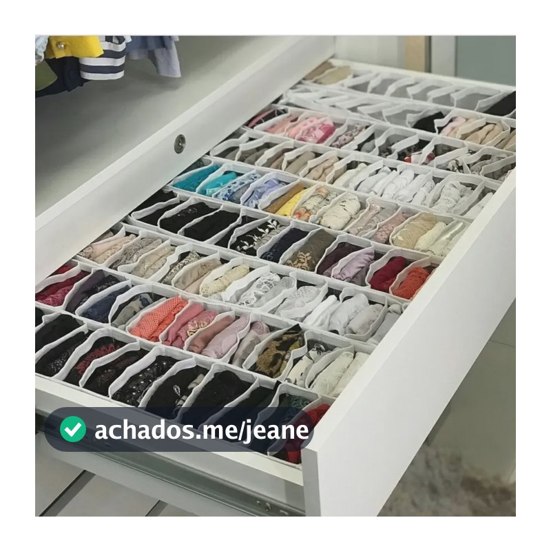 Organizador De Gavetas / Colmeia 10 Nichos Branco/transparente