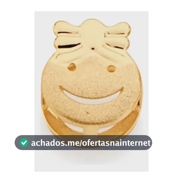 Pingente Rommanel Menina Folheado a Ouro 18K Dourado