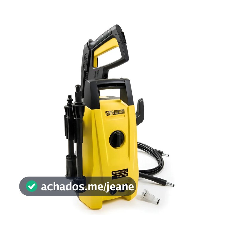 Econ Lavadora De Alta Pressão 1200w 1500 Psi Tramontina Cor amarelo