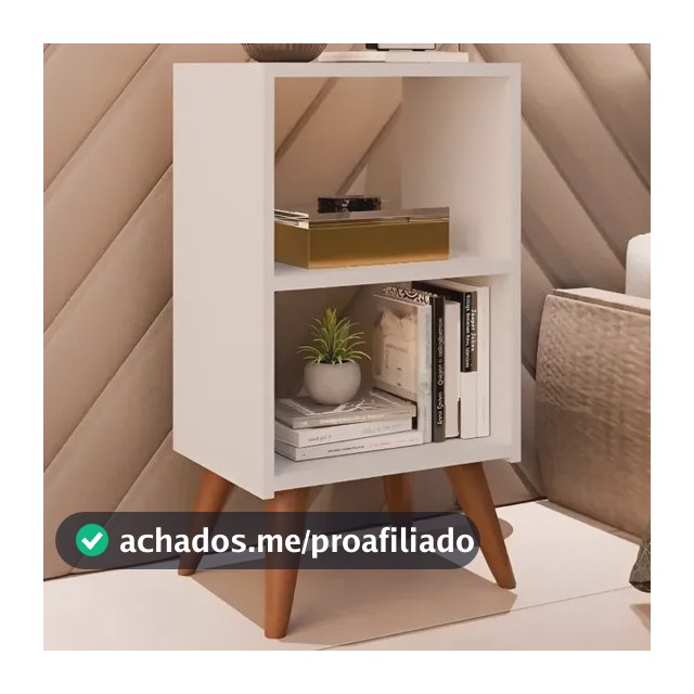 Mesa De Cabeceira Criado Retro Cama Quarto Suite Cor Branca