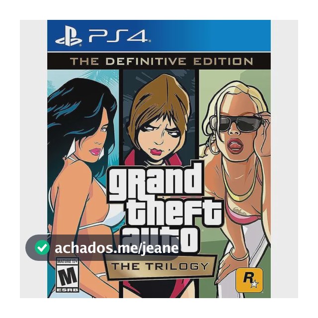 Jogo Grand Theft Auto The Trilogy Definitive Edition Gta Ps4