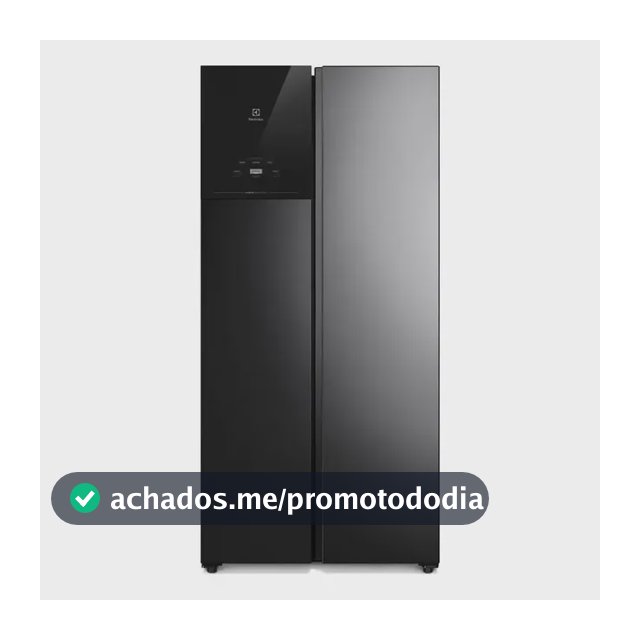 Geladeira Electrolux 431l Bivolt Sidebyside Black Inox Es40b Black