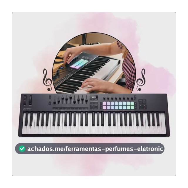 Teclado Controlador Novation Mk4 - Launchkey 61 Teclas Preto