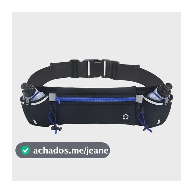 Cinto De Hidratação Com 2x Garrafinhas Para Corrida Pochete