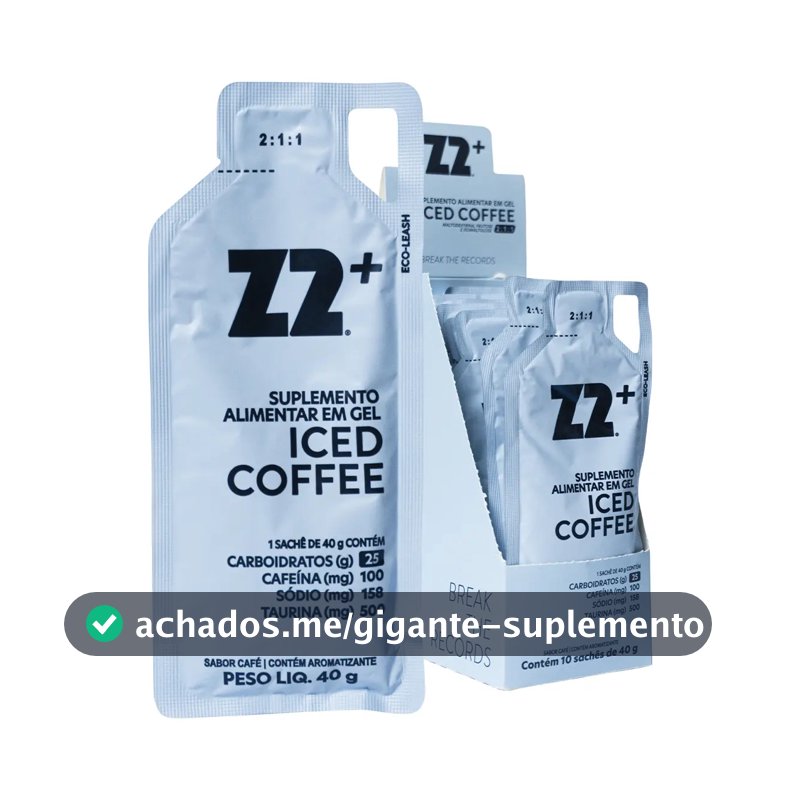 Suplemento em gel Z2 Performance Energy + Iced Coffee Carboidratos sabor Café gelado x 40g 10 un