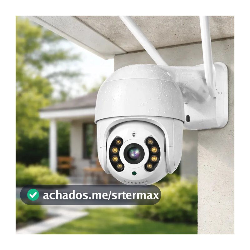 Câmera de Segurança Externa Yoosee Wi-Fi Full HD 360° Visão Noturna IP66