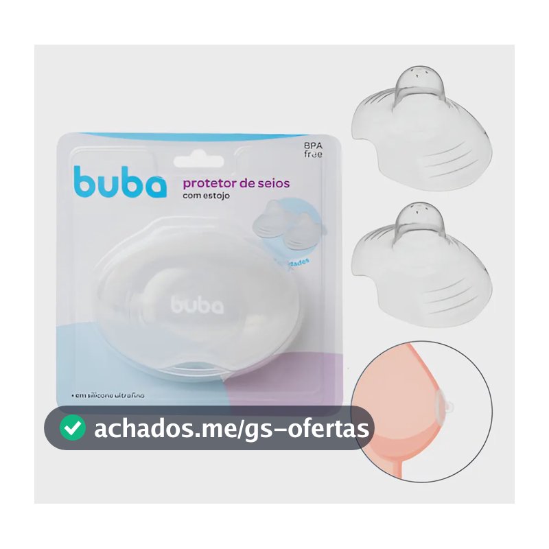 Bico De Silicone Para Amamentar Buba Protetor De Seio Mamilo Unico