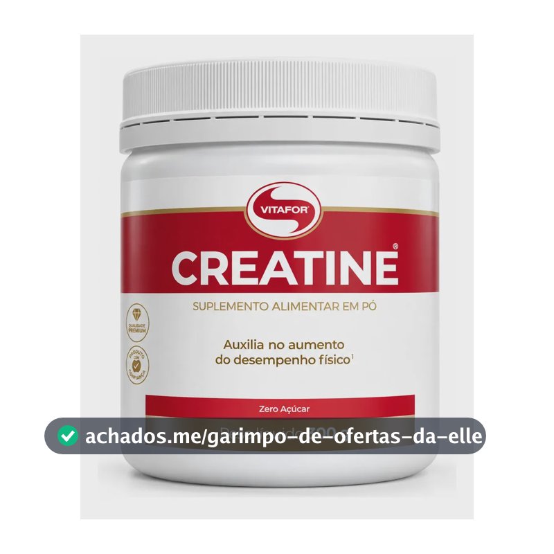 Creatina Vitafor em Pó 300g sem Sabor