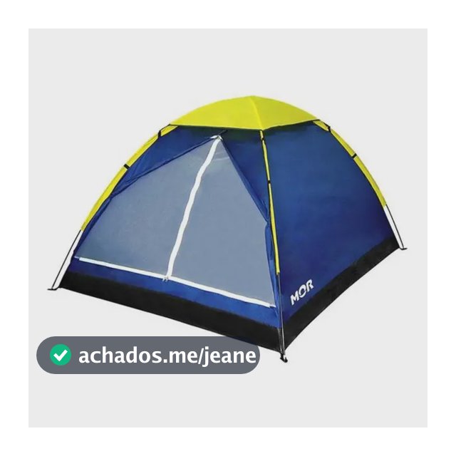 Barraca Acampamento Iglu Para 3 Pessoas - Mor Azul/amarelo