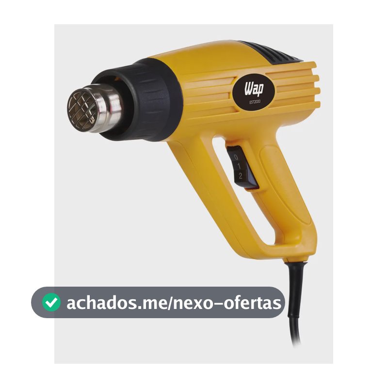 WAP Soprador Térmico Profissional EST2000, com 2 Níveis de Calor e Fluxo de Ar, Base de Apoio, 1500W
