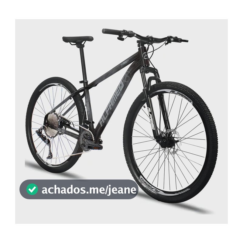 Bicicleta Aro 29 Alfameq Smoke 12v Freio A Disco Hidráulico Cor Cinza Tamanho Do Quadro 19