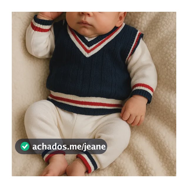 Saída Maternidade Menino Suéter Batizado Recém Nascido Bebê