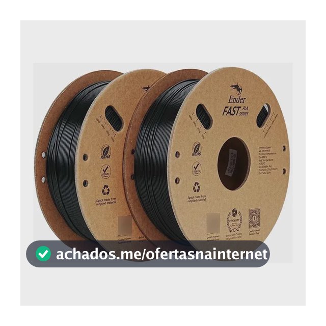 Kit 2 Filamentos 3d Pla Creality Ender Fast 1 Kg/rolo 1.75mm