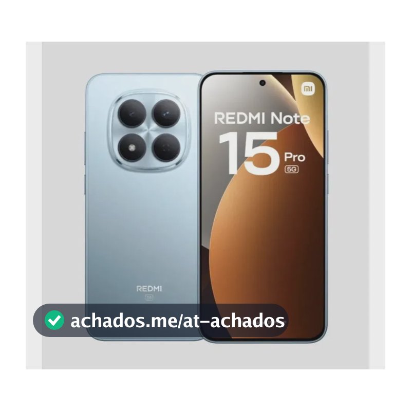 Smartphone Xiaomi Redmi Note 15 Pro 5g 256gb 8gb Ram Amoled 6.83 120hz Azul