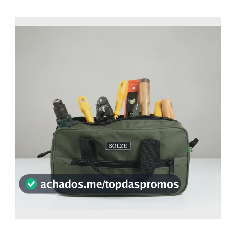 Bolsa Compacta Solze Resistente Para Ferramentas Pequena Verde-musgo