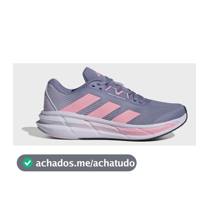 Tênis Feminino Questar 3 adidas Violeta E Rosa Liso 36