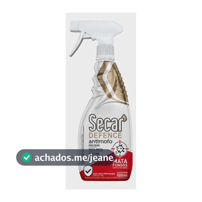 Anti Mofo Secar Defence 500ml Gatilho Antimofo Limpa Mofo