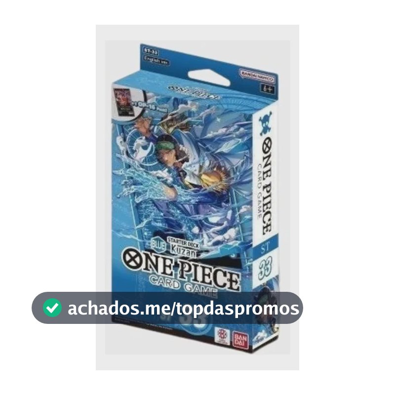 Cartas One Piece Tcg: Starter Deck Blue Kuzan [st-33] Inglês One Piece Tcg Starter Deck Blue Kuzan [st-33] Inglês