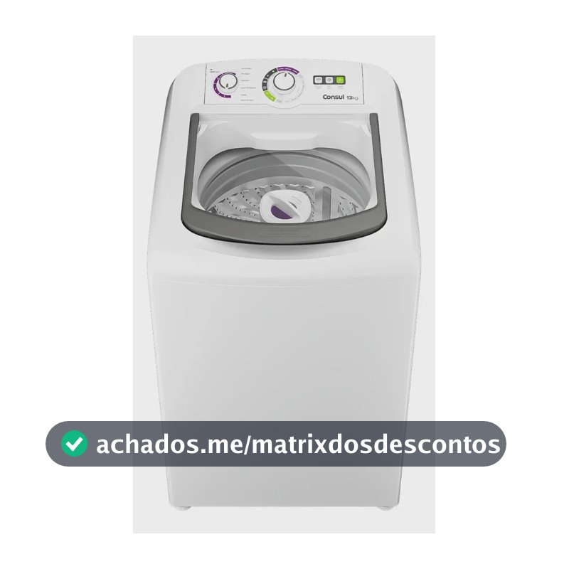 Máquina de Lavar Consul 13Kg Branca Ciclo Edredom - CWH13AB