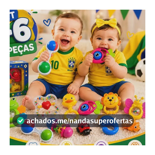 Kit Chocalho Mordedor Macio Bebê Brinquedo Sensorial Musical Cor Menina Desenho Sortidos