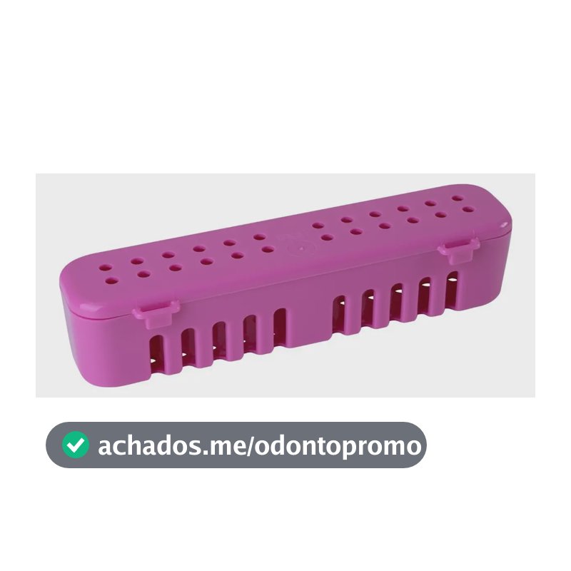 Kit 2 Estojos De Esterilização Nova Ogp Tamanho P Cor Rosa