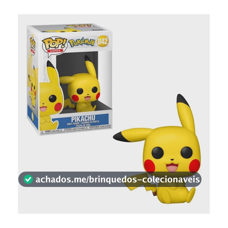 Boneco Funko Pop! Pokémon - Pikachu Sitting