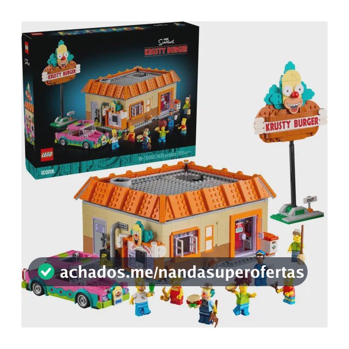 LEGO The Simpsons Krusty Burger 10352 - 1635 unidades 1635 Homer