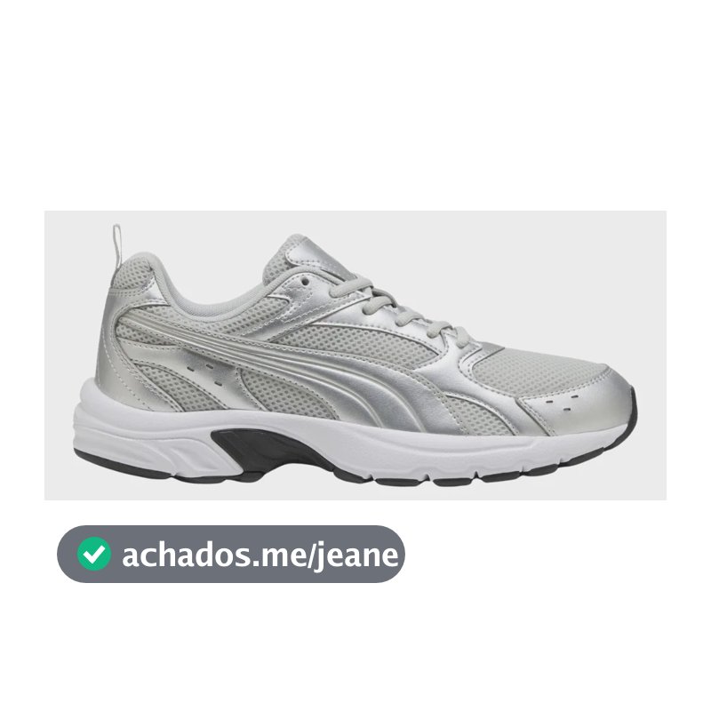 Tênis Casual Masculino Puma Milenio Tech Lt Original Prata/branco Lisa 40