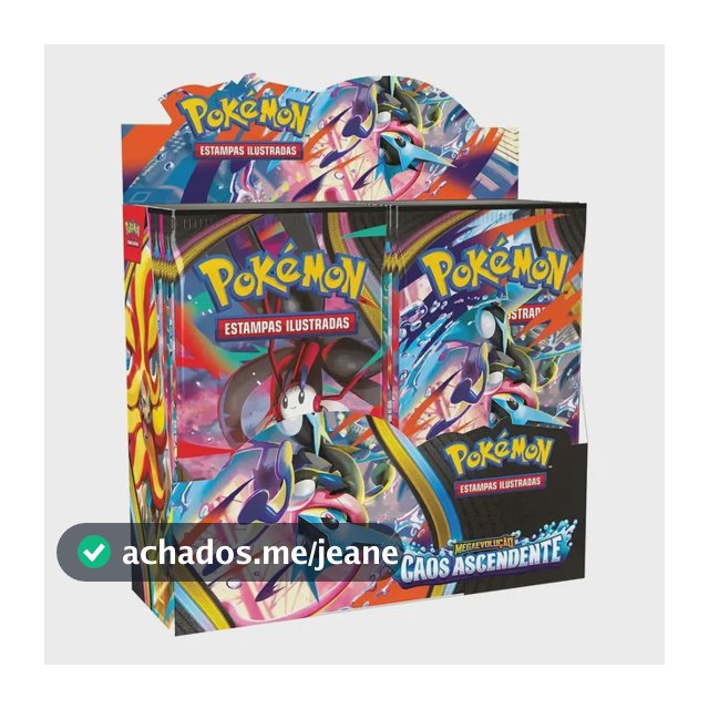 Booster Box Display Caos Ascendente 36 Boosters Pokémon Tcg Caos Ascendente Português