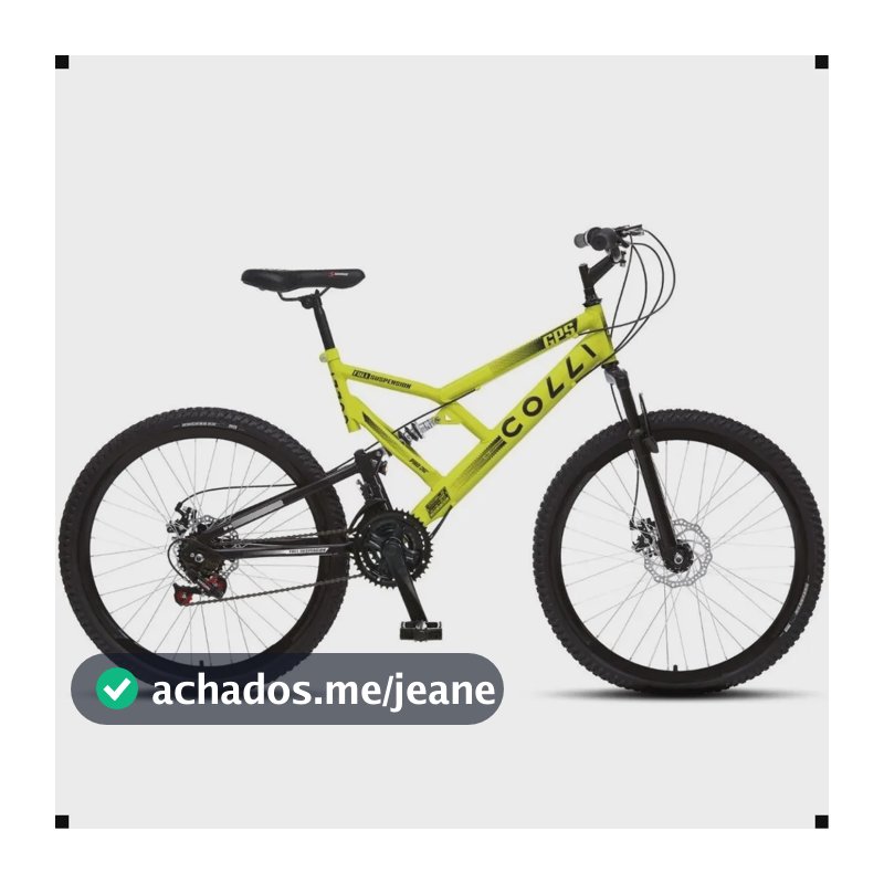 Bicicleta Aro 26 Freio A Disco Com 21 Marcha Dupla Suspensão Amarelo Neon 19
