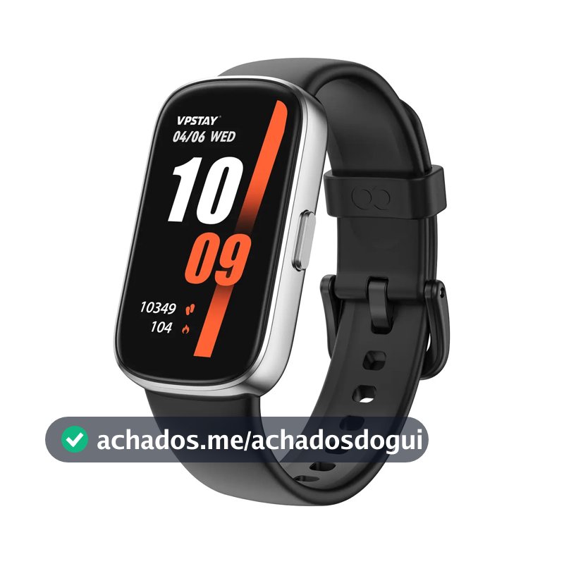 Relógio Inteligente Smart Band Sports E À Prova De Água Caixa Preto