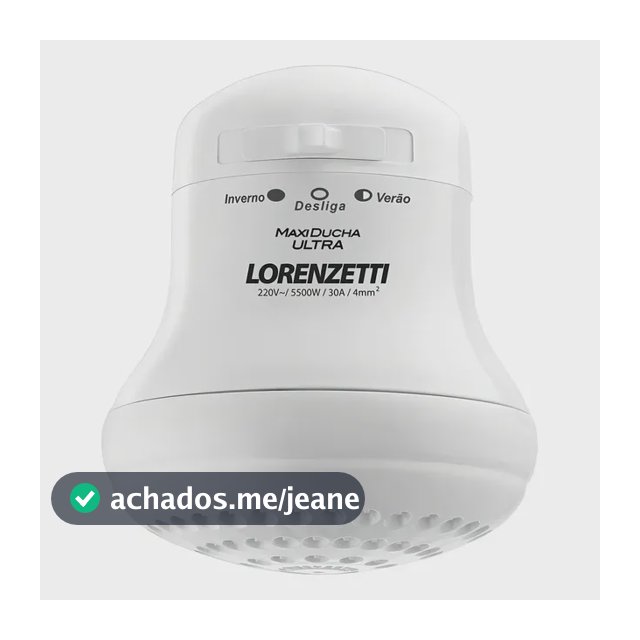 Chuveiro elétrico Maxi Ducha Ultra Lorenzetti 3200W cor Branco