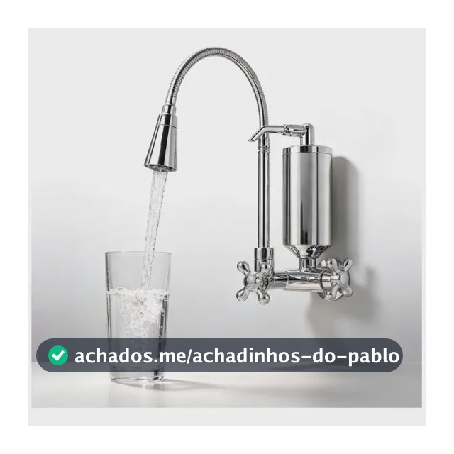 Torneira Cozinha Parede Filtro Gourmet Flexível 2 Modos Luxo Prateado - Estilo 2 Brilhante