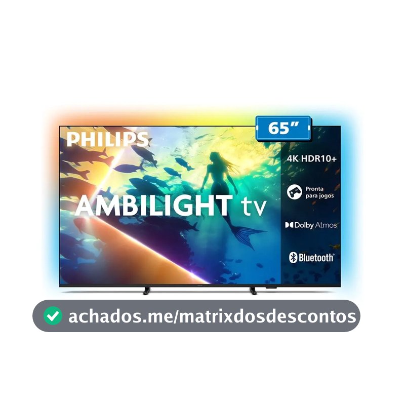 Smart Tv Lcd Led 65 Philips 65pug8100/78 4k Uhd Wi-fi + Blu