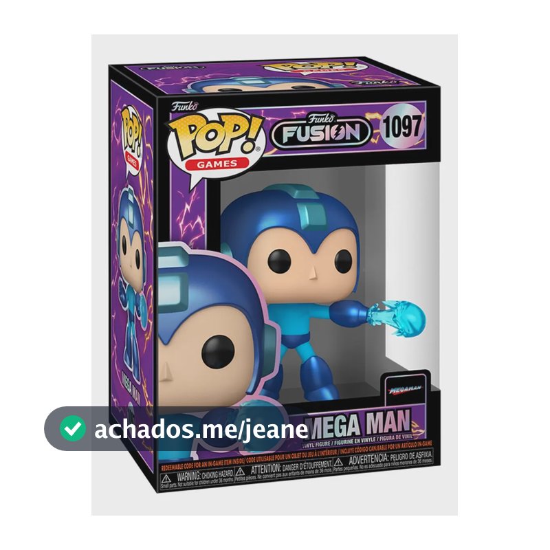 Boneco Funko Fusion Mega Man Pop Funko 1097 Código Online