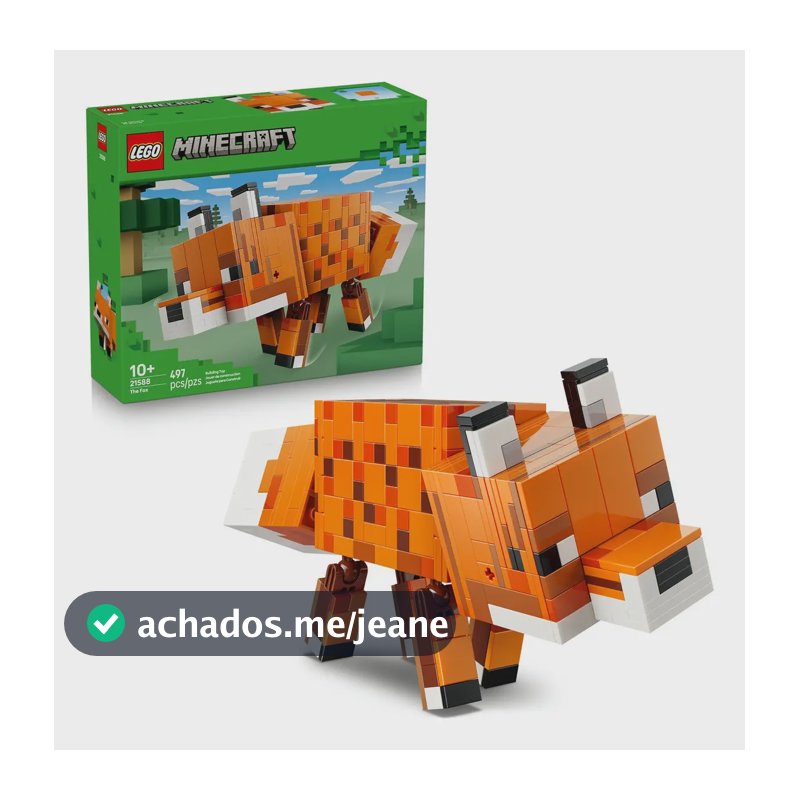 LEGO Minecraft A Raposa, 497 Peças - 21588