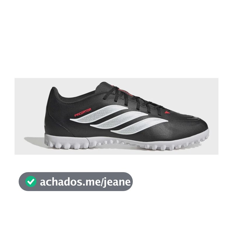 Chuteira Society Masculina Predator Club adidas Preto 41 Br
