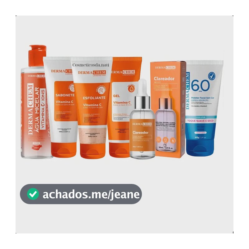 Kit Skincare Completo Vitamina C Melasma E Protetor Solar