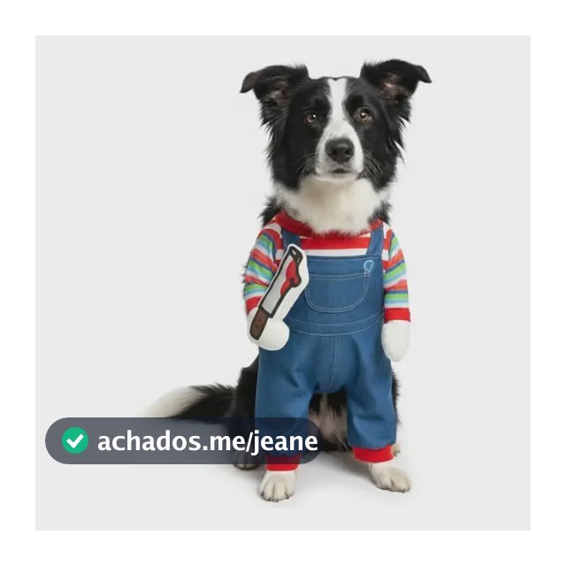 Fantasia Cachorro Chuck Roupinha Pet Porte Grande Engraçada
