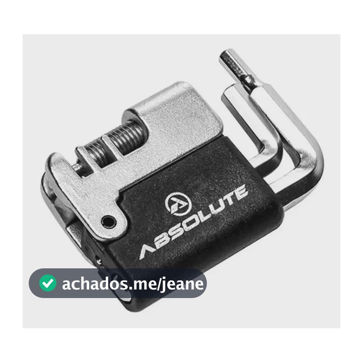 Canivete Kit Ferramentas Absolute 5 Funcões Chave Corrente Preto