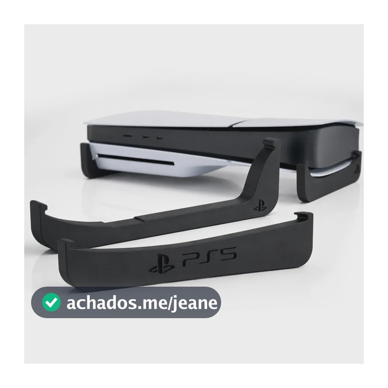 Suporte Horizontal Para Ps5 Slim Com Disco Base Mesa Play5