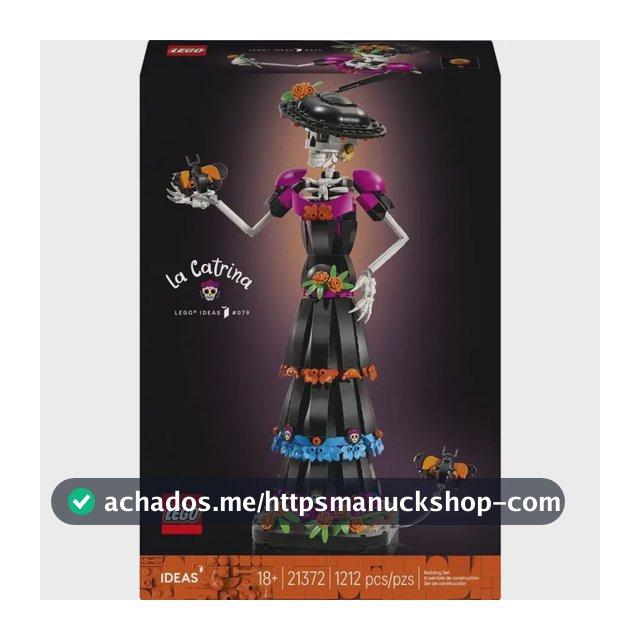 Conjunto de construção Lego Ideas La Catrina 21372 1212 Dia dos Mortos